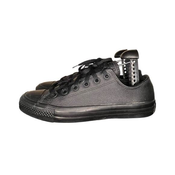 ***SOLD*** Converse All Star CTAS 70 Leather Sneakers M5.5 W7.5 Triple Black - Picture 1 of 6
